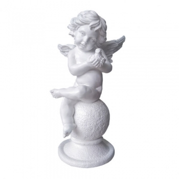 007 Скульптура "Ангел на шаре с птичкой", 600*320*320