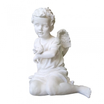 005 Скульптура "Ангел с воробышком", 460*430*290